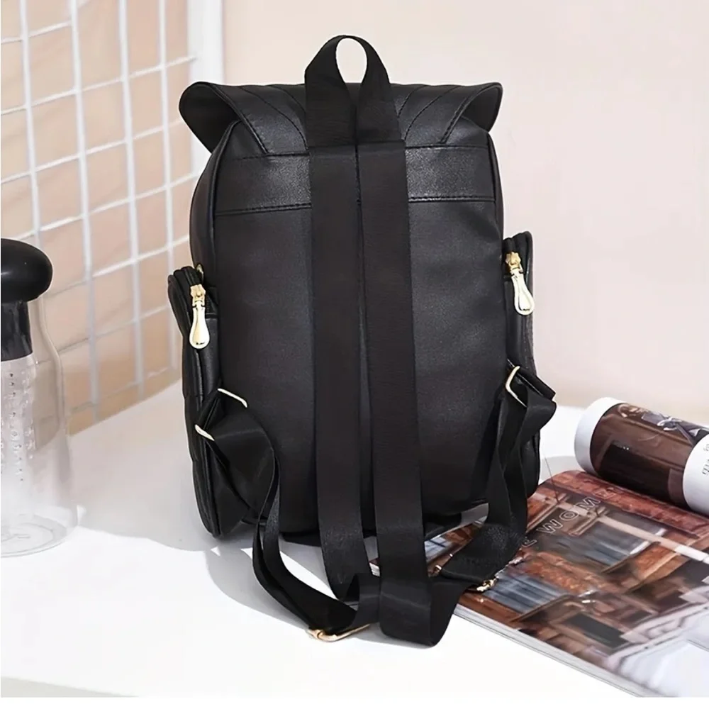 🆕 Gothic - Punk - Black Owl - Personality - Backpack - Adjustable Straps 🦉